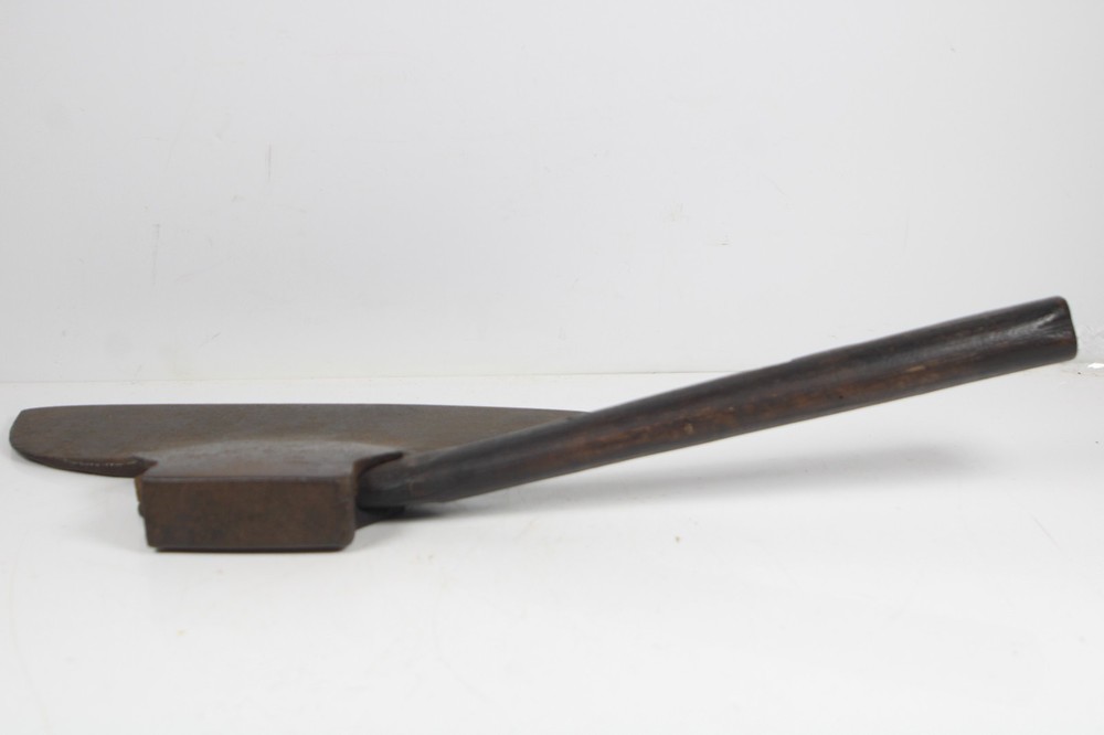 Large Offset Antique Single Bevel Hewing Timber Framing Broad Axe Inv#CS53