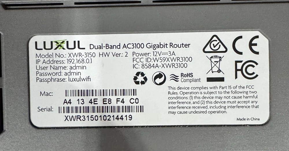 Luxul Home Networking Lot