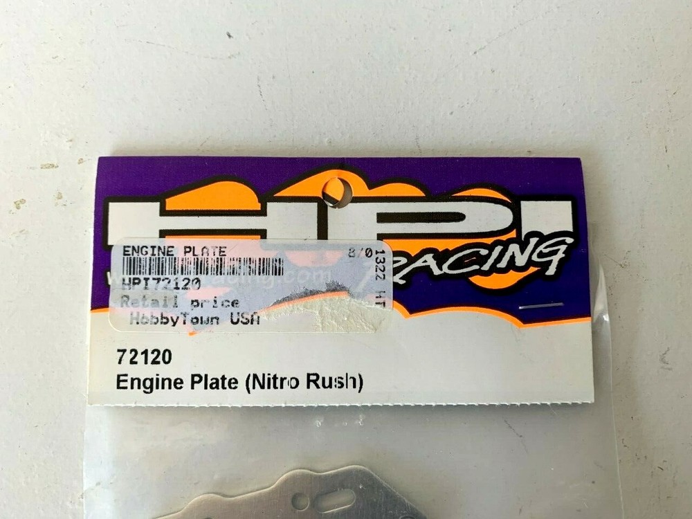 #72120 HPI RUSH ENGINE PLATE RS2 NITRO RUSH / RUSH EVO HPI72120