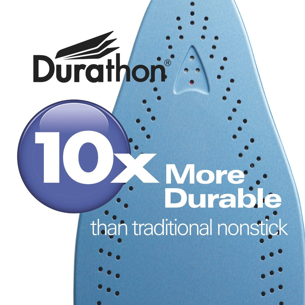 Hamilton Beach Durathon Digital Retractable Cord Iron, Silver, Model 19902F