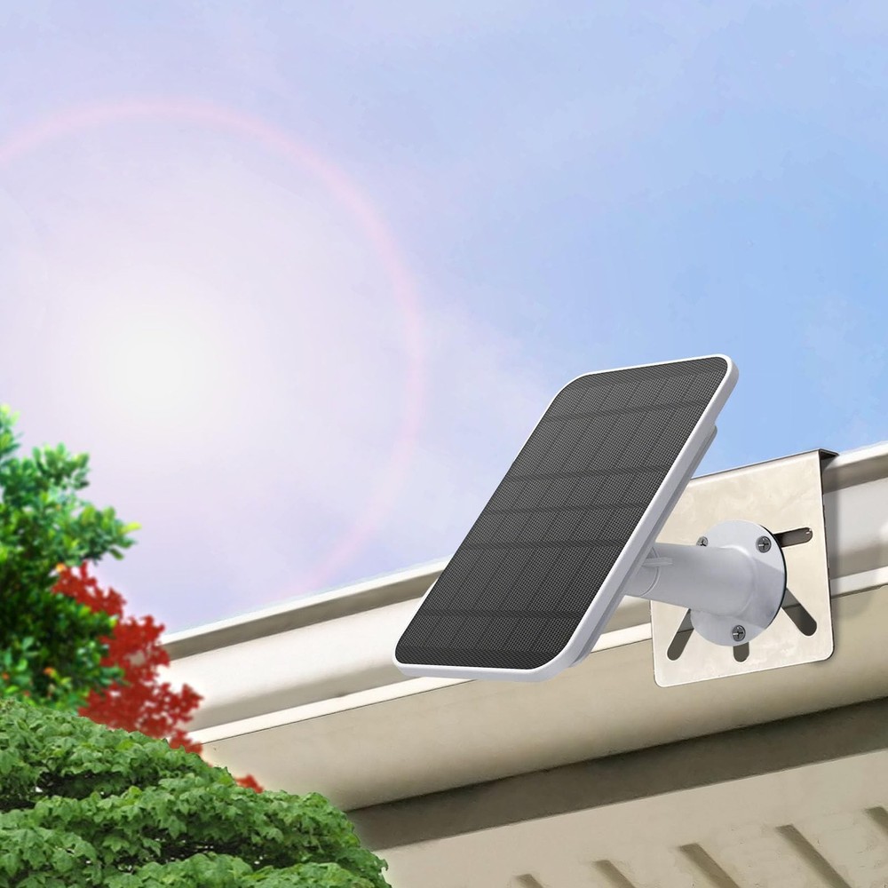 WiTi Gutter Mount Stainless Steel Bracket for Eufy Security SoloCam Silver