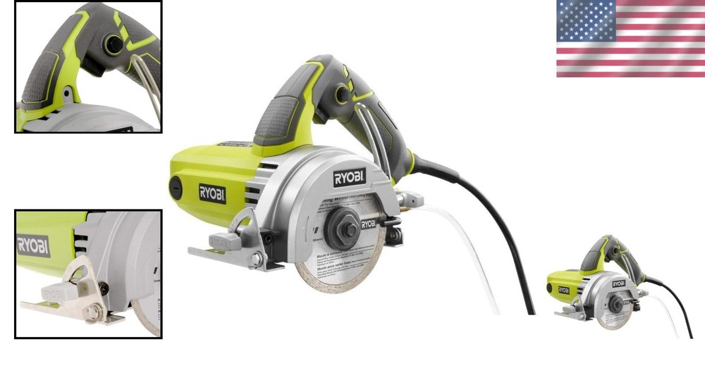 Compact Hand-Held Tile Saw - 90 Degree Cutting Angle