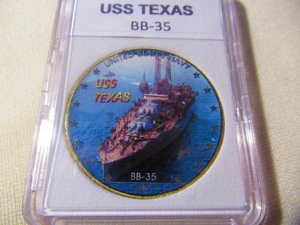 US NAVY - USS TEXAS / BB-35 Challenge Coin