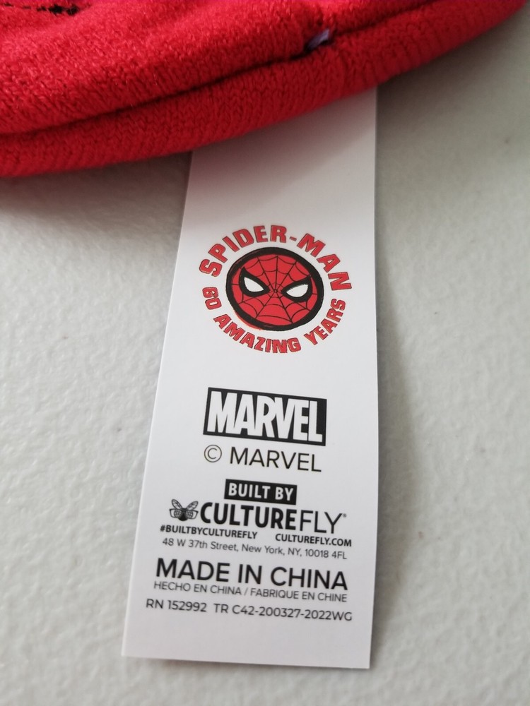 CULTUREFLY MARVEL SPIDER-MAN BEANIE NWT