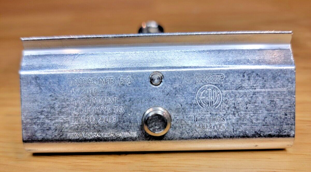 Pair of Unirac Microinverter/Optimizer Mounts (SFM MLPE)