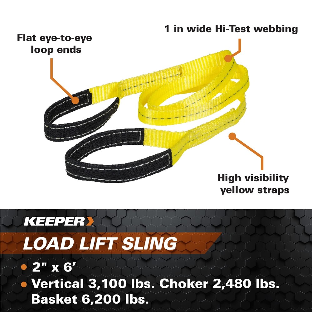 KEEPER (02612 6' x 2" Lift Sling