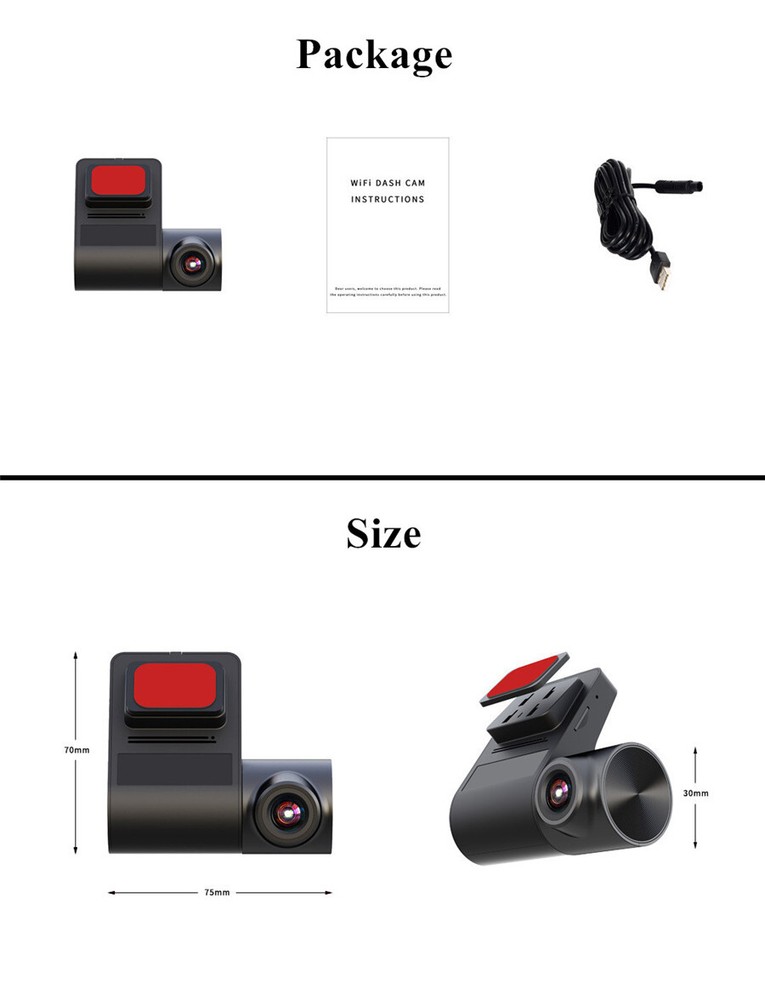 Car Android DVR Dash Camera USB WIFI Video Recorder 1080P Night Vision G-sensor