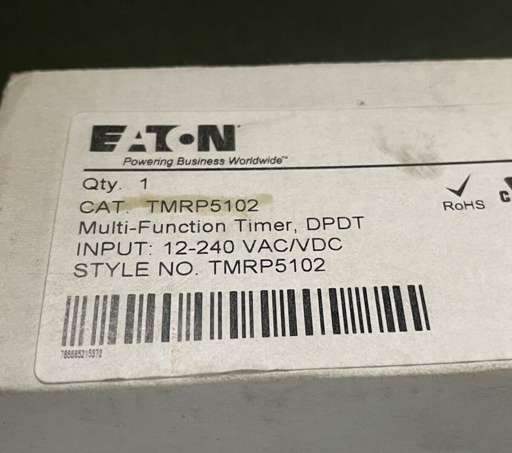 New Eaton TMRP5102 Multi Function Timer DPDT