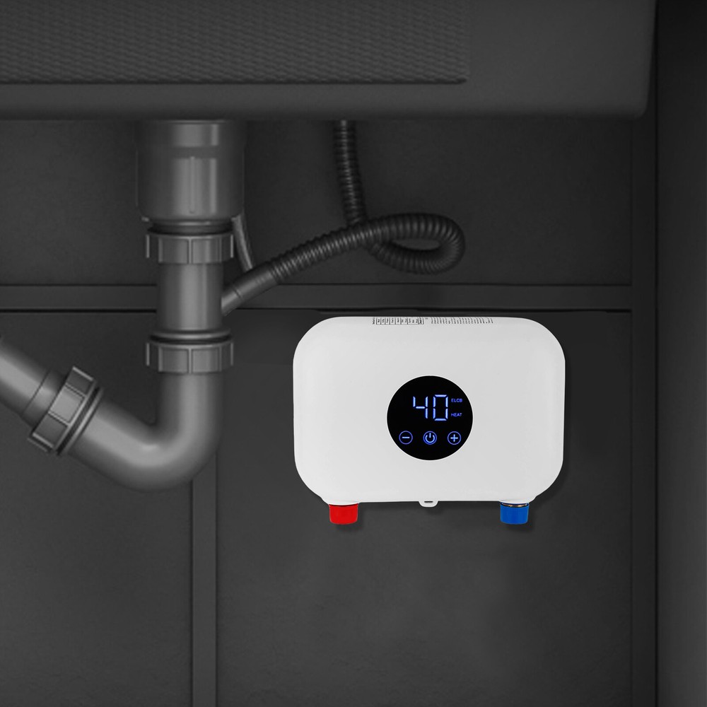 4500W Electric Hot Tankless Water Heater Mini Instant Heater Bathroom Kitchen US