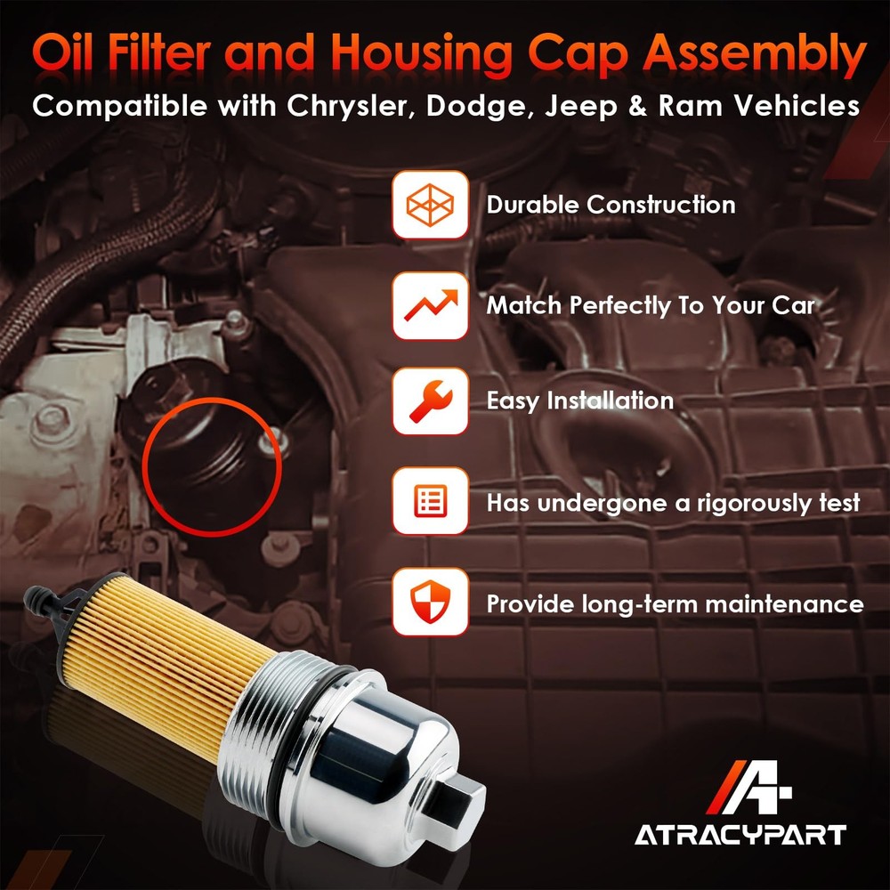 Aluminum Oil Filter Housing Cap & Assembly,