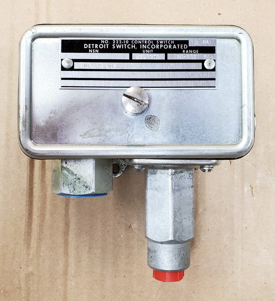 Detroit Switch Inc. Pressure Control Switch 60-900 PSI