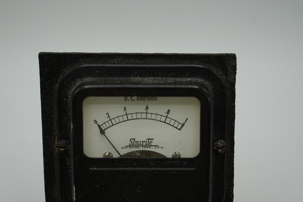 Shurite D.C. Amperes Ammeter 0-1