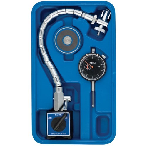FOWLER DIAL INDICATOR AND CHROME FLEX MAGNETIC BASE 52-585-500