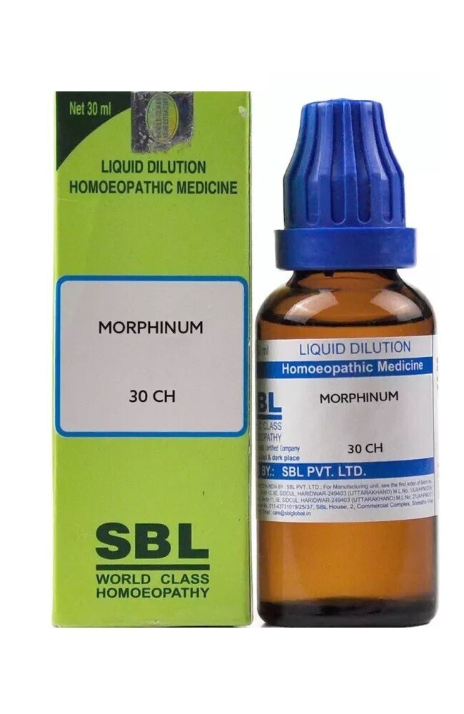 SBL Homeopathic Morphinum  30 CH (30ml Each) Dilution