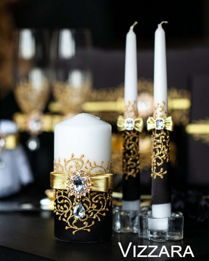 Cake server set Black and gold wedding Personalized Cake cutting set