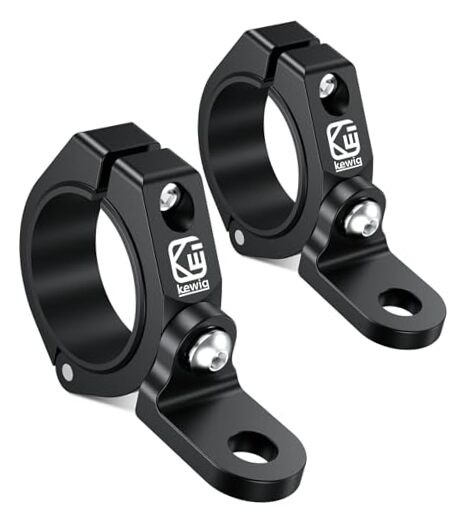 2 PCS UTV Whip Light Mounts, Sturdy Aluminium Alloy UTV Whip Flag Mounts, 360°