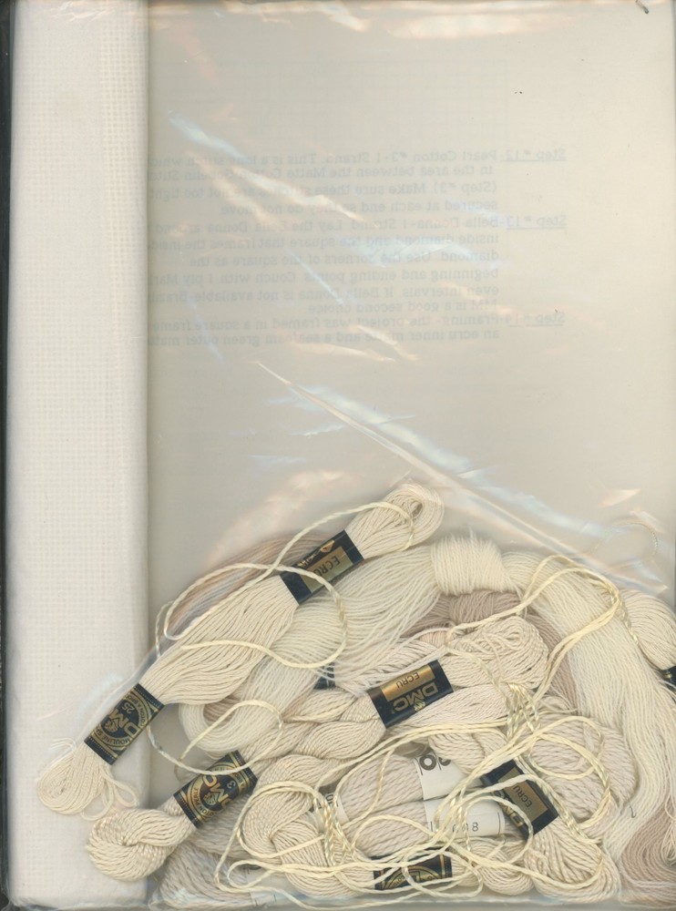 MH Designs Ecru Sampler Needlework Embroidery Counted Canvas Work KIT