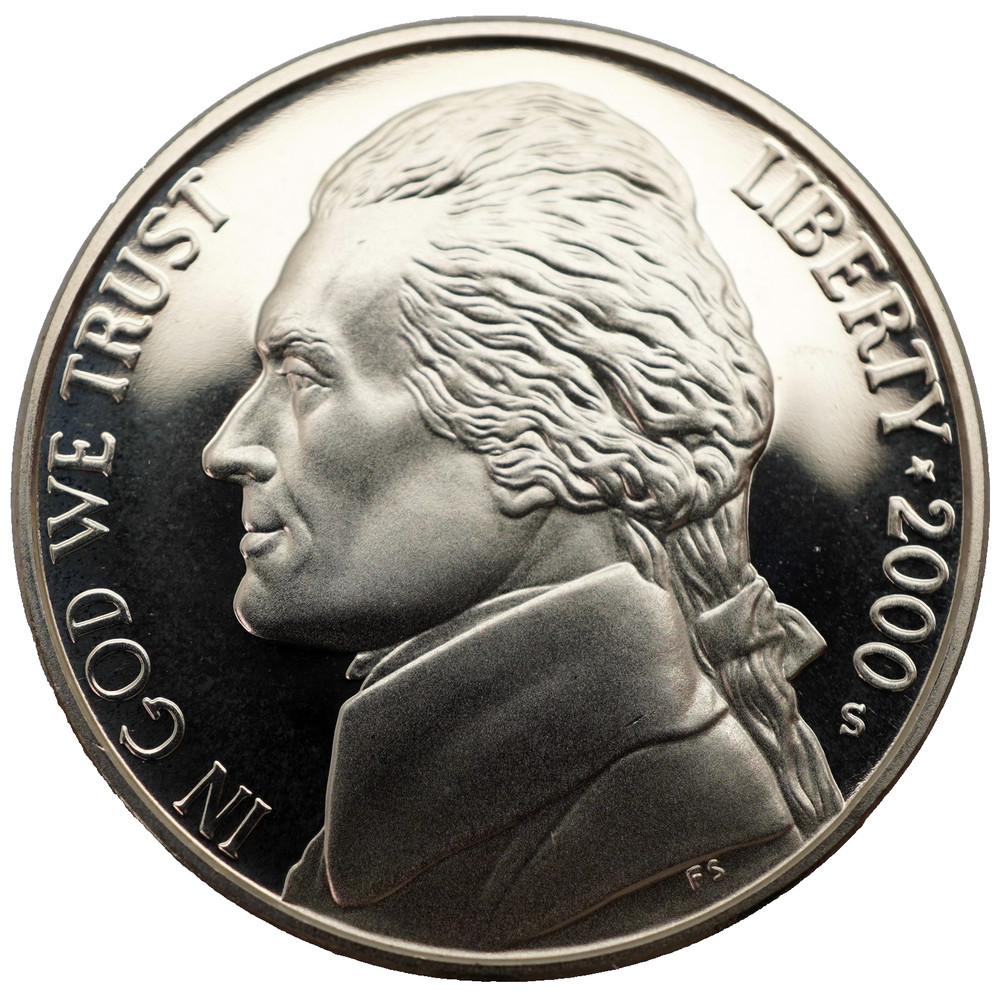 2000-S Proof Jefferson Nickel
