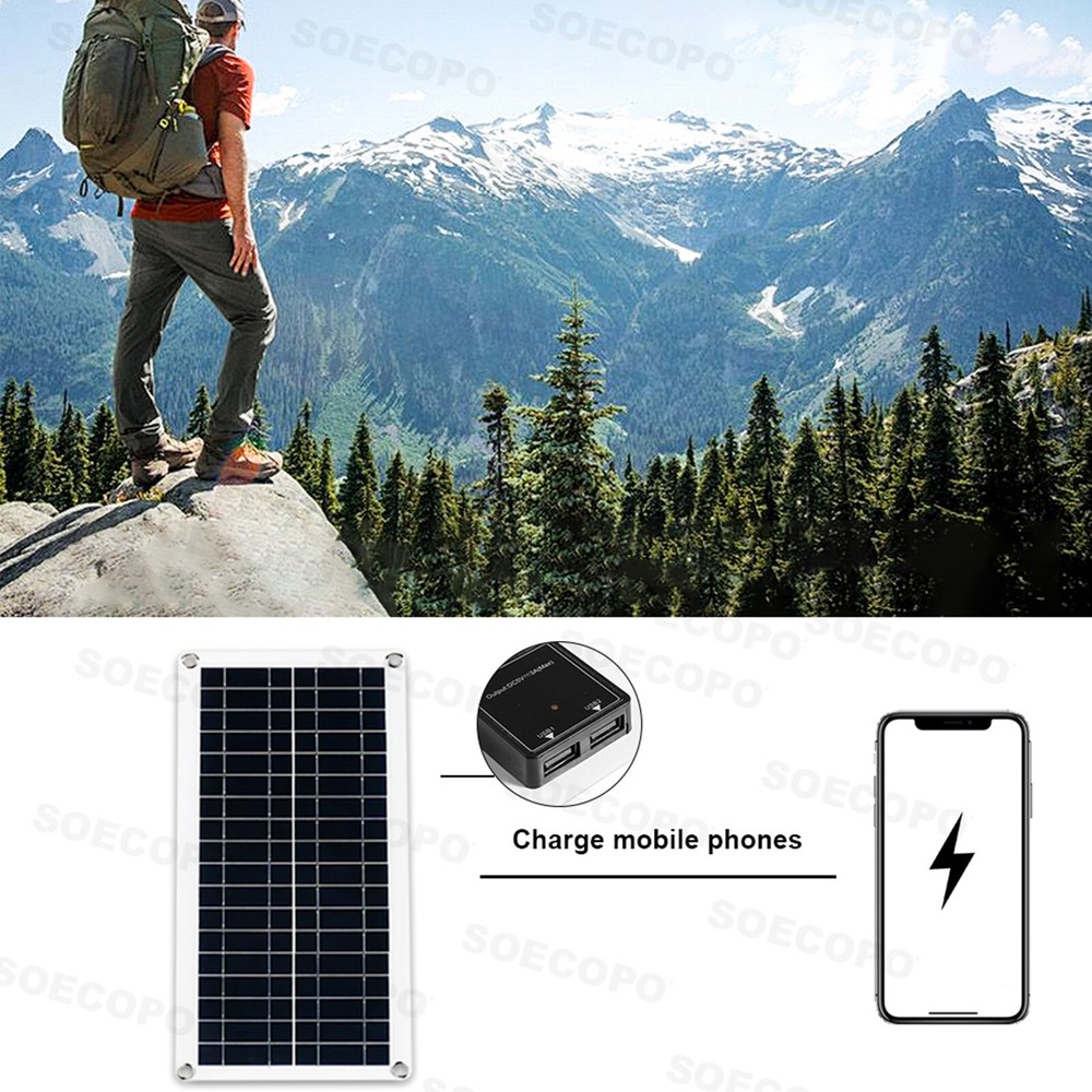 6000W 100A 110V Solar Panel Kit Complete Solar Power Generator Home Grid System