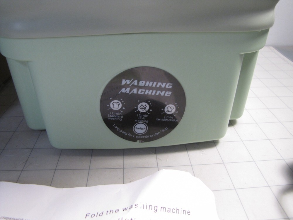 Mini Compact Folding Clothes Washing Machine Multi Function 8L w/ Adapter NEW