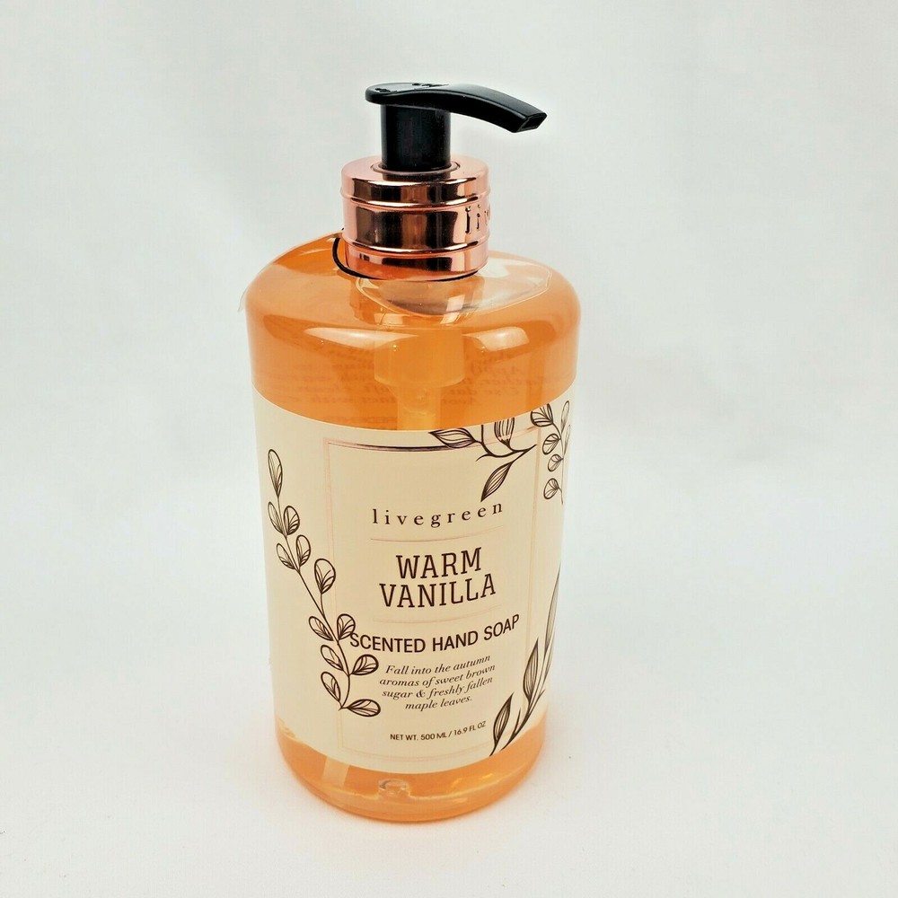 2X Livegreen Warm Vanilla Scented Hand Soap 16.9oz each
