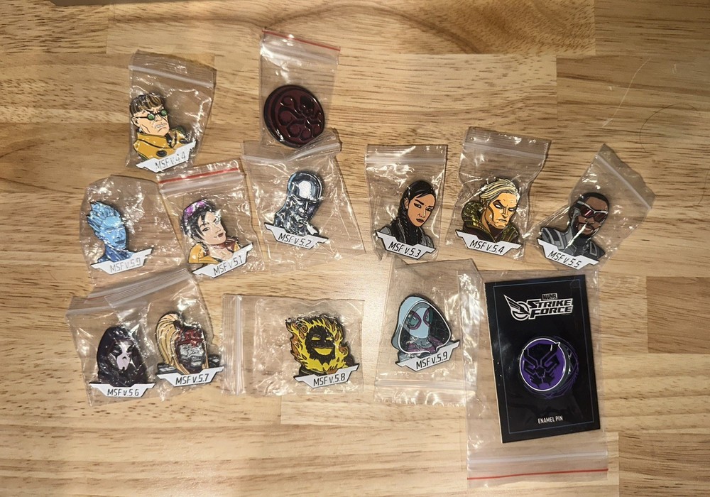 MARVEL Strike Force MSF Pin set from V5.0-5.9 + V4.4