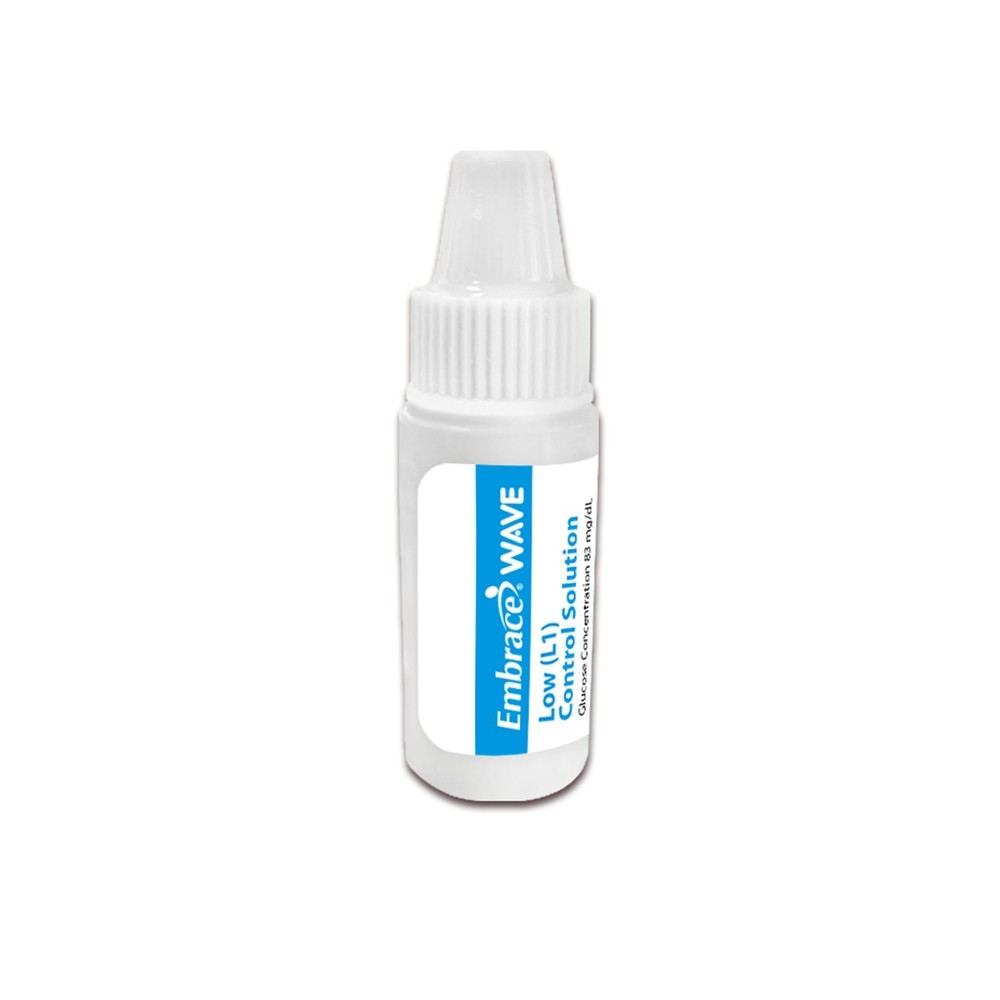 Embrace WAVE Blood Glucose Control Solution Level 1 2.5mL For WAVE Glucose Meter