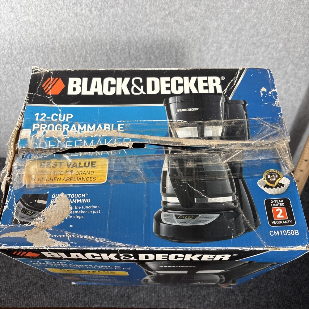 Black & Decker 12 Cup Programmable Coffee Maker Black - Open Box