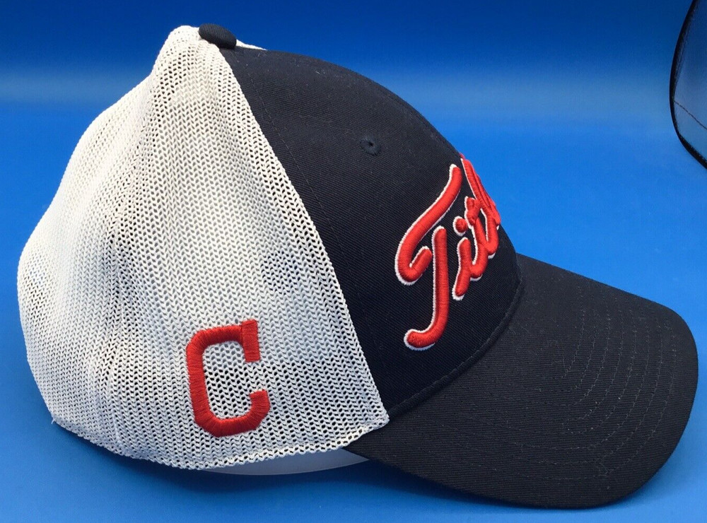 TITLEIST Golf Hat Cap Snapback Meshback Red White Blue Embroidered NICE