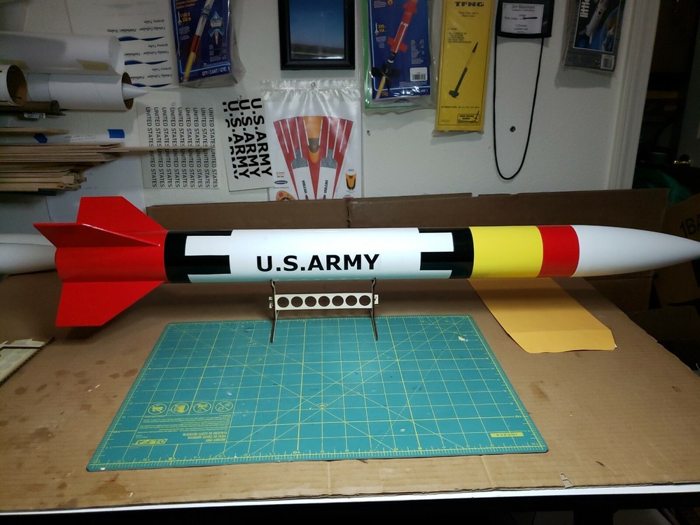 Rocket Cradle - Stand for display or working on your model rocket kits laser cut