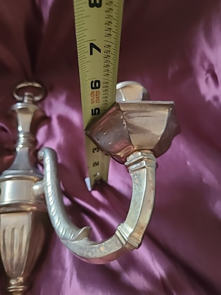 Vintage -2-Arm Solid Brass Candle Wall Sconce Decorative Crafts Inc.