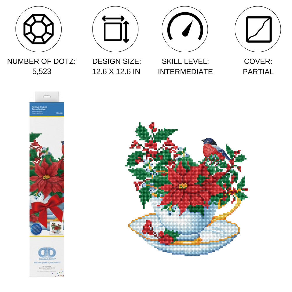 Diamond Dotz Festive Cuppa Diamond Painting Kit