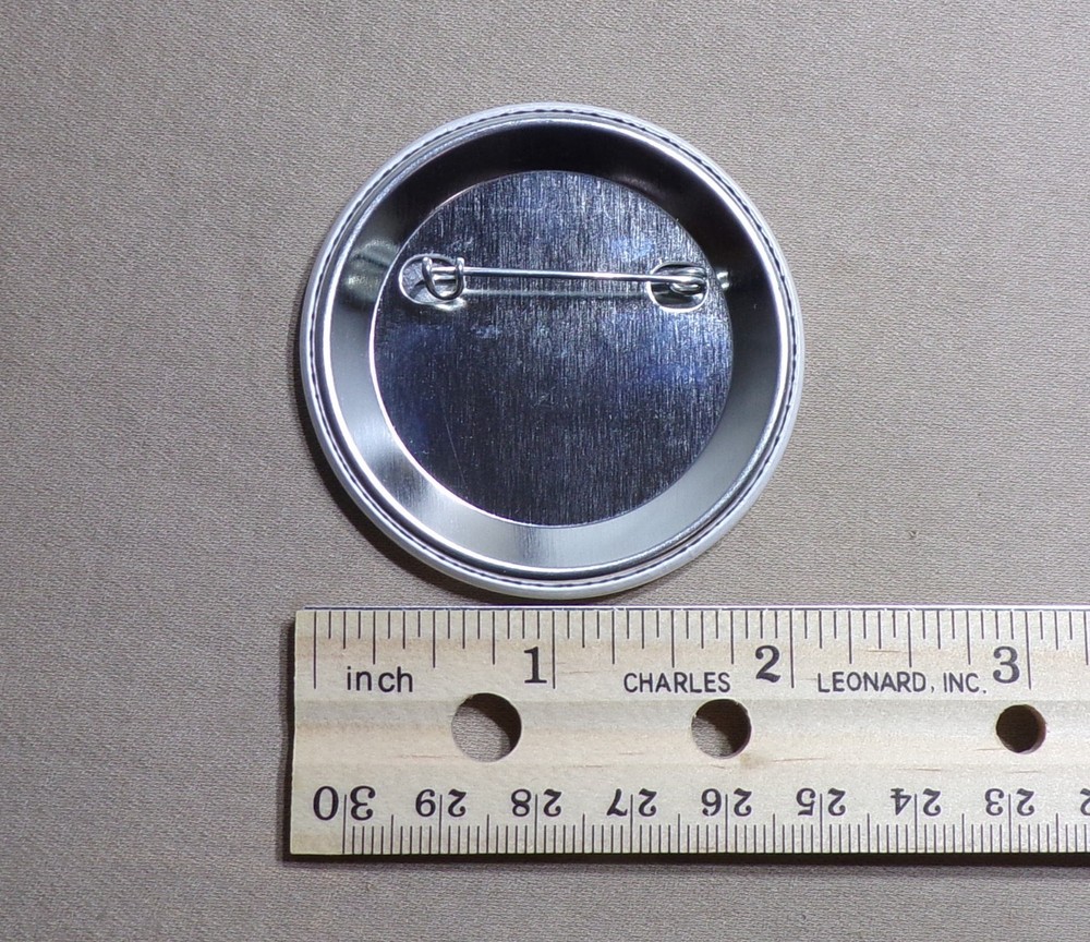 Poor Impulse Control Large 2.25" Button Impulsive Carefree Slogan