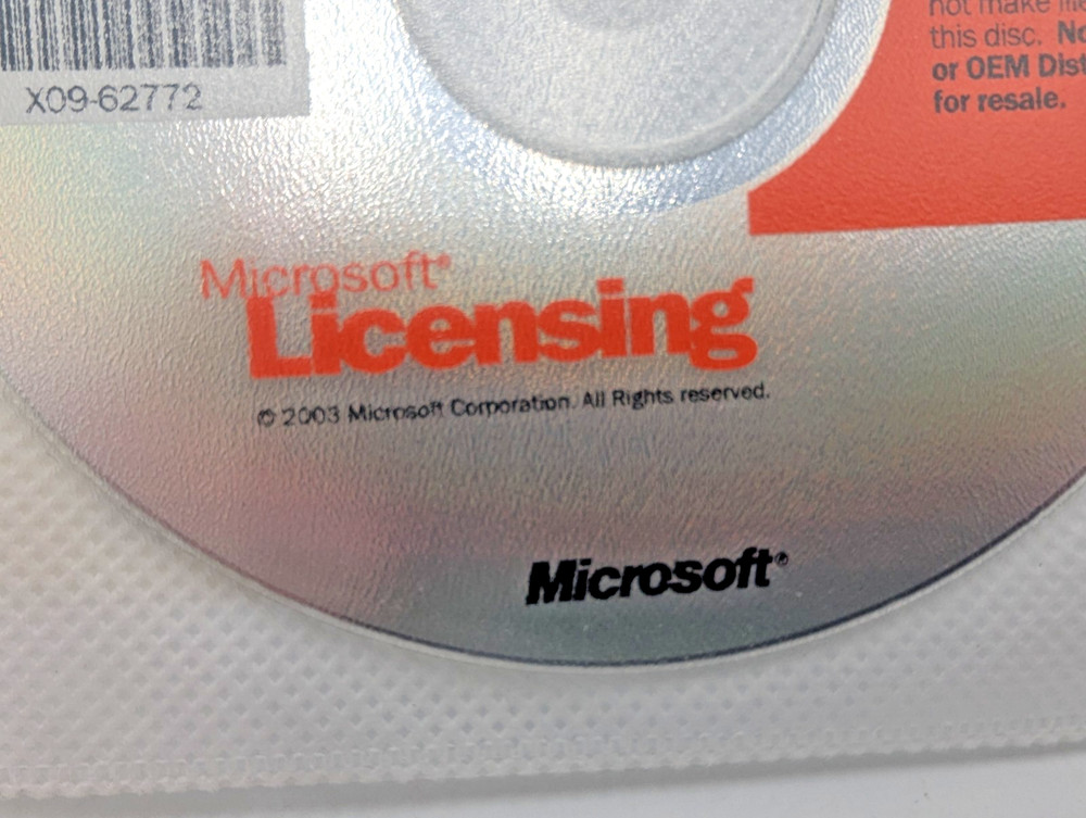 Microsoft SQL Server 2000 Developer Edition Disc May 2003
