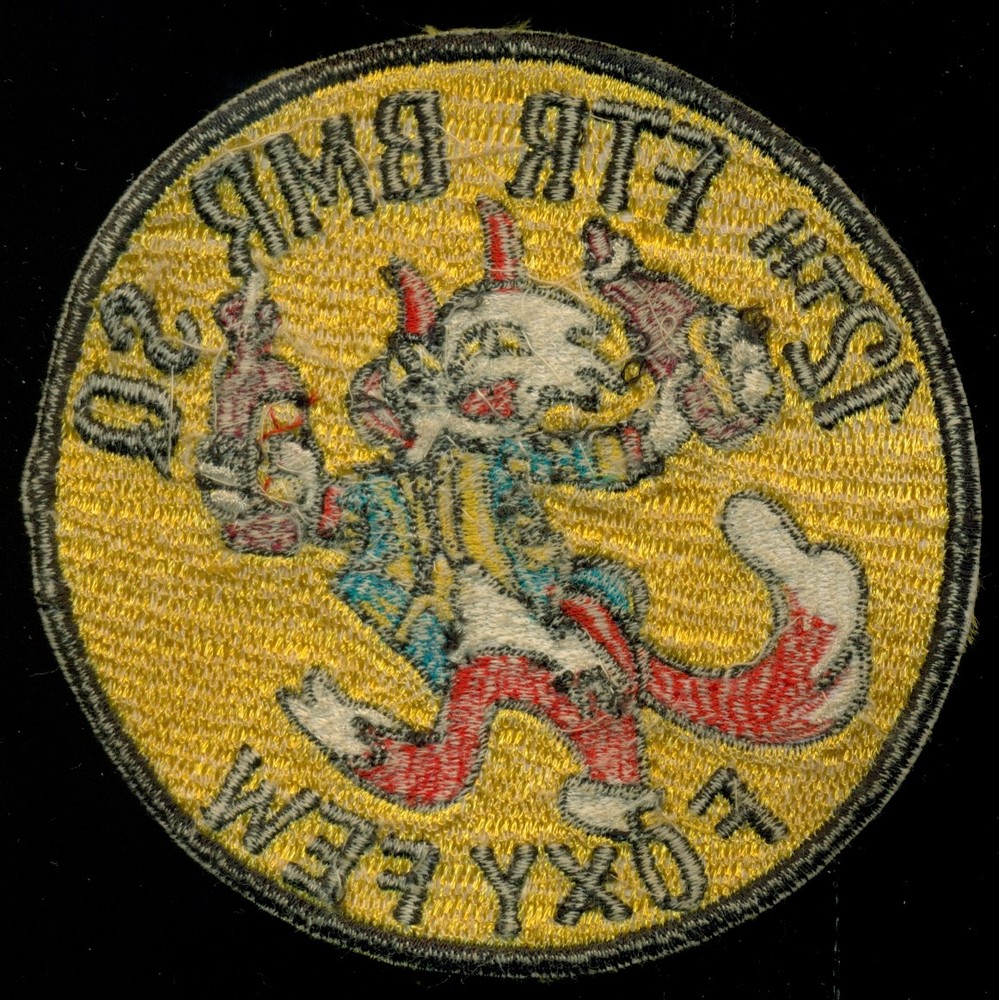 USAF 12th Fighter Bomber Squadron Foxy Few Patch N-22