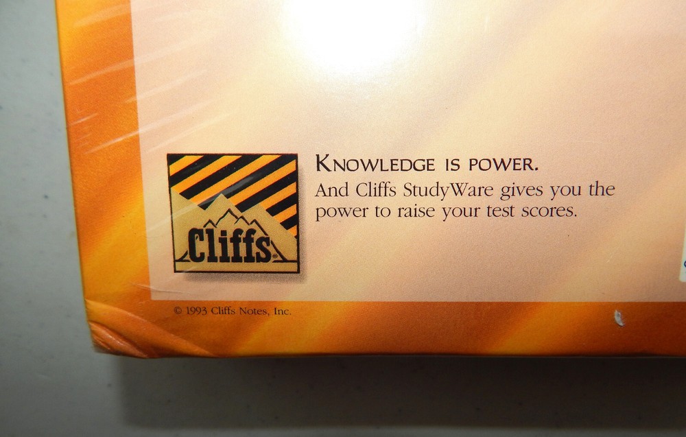 NOS Sealed 1993 Cliffs StudyWare for ACT Preparation Guide & 3.5" Disks