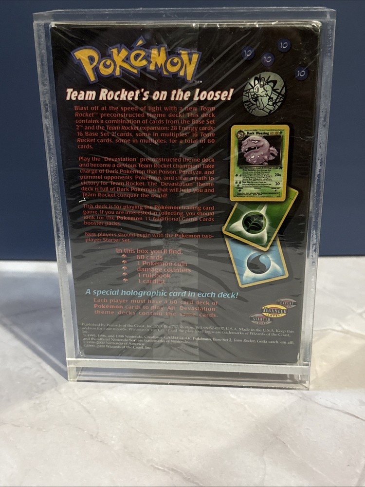 2000 Pokémon Team Rocket Devastation Theme Deck (Open Box)