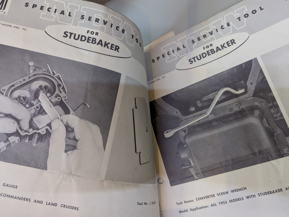 Studebaker Accessory Repair Tools Flyer