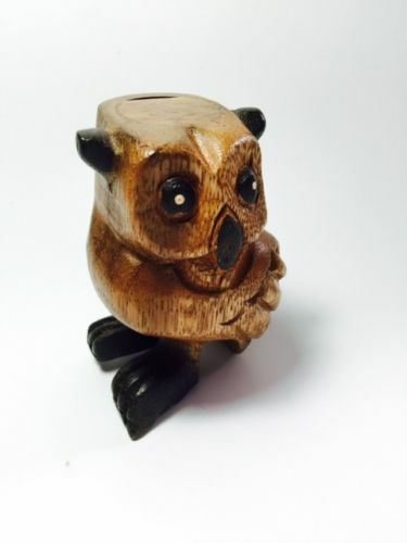 Wooden Percussion Black Foot Owl 3"