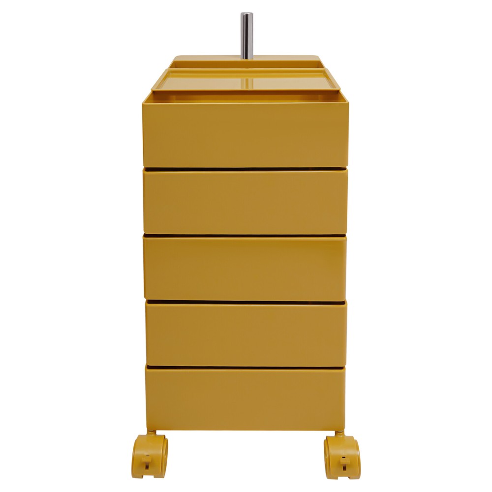 5 Drawers 360?? Movable Rotating Storage Side End Coffee Table Sofa Cabinet NEW