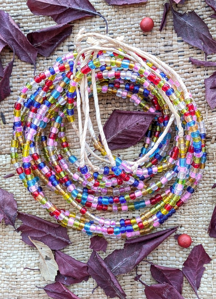 African Glass Beads -4 Strands