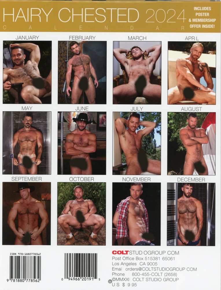 Colt Studios 2024 Hairy Chested Calendar