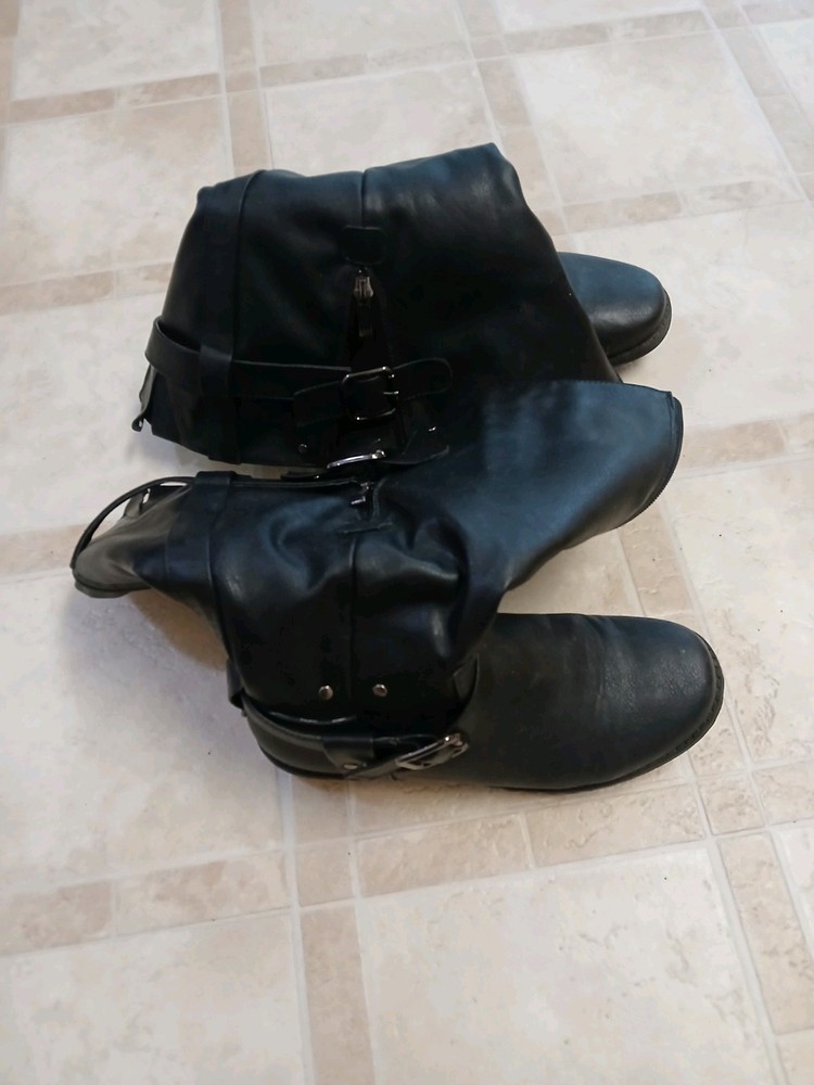 Black Biker Boots