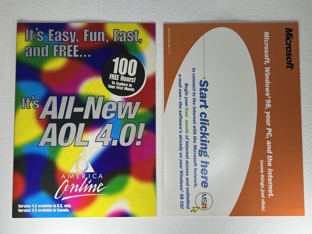 Microsoft Windows 98 Upgrade Big Box: CD, Key Code, Book, Ad inserts