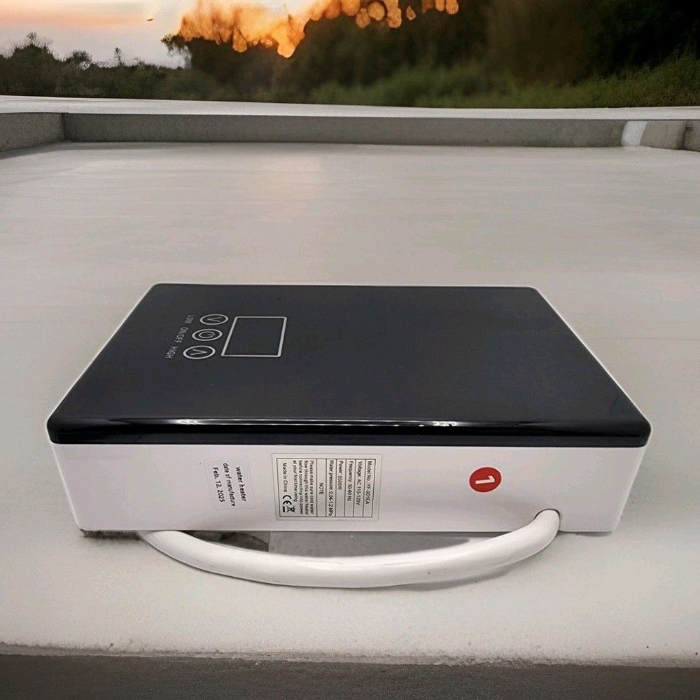 Tankless Electric Water Heater,110V 5500W Under Sink Instant White