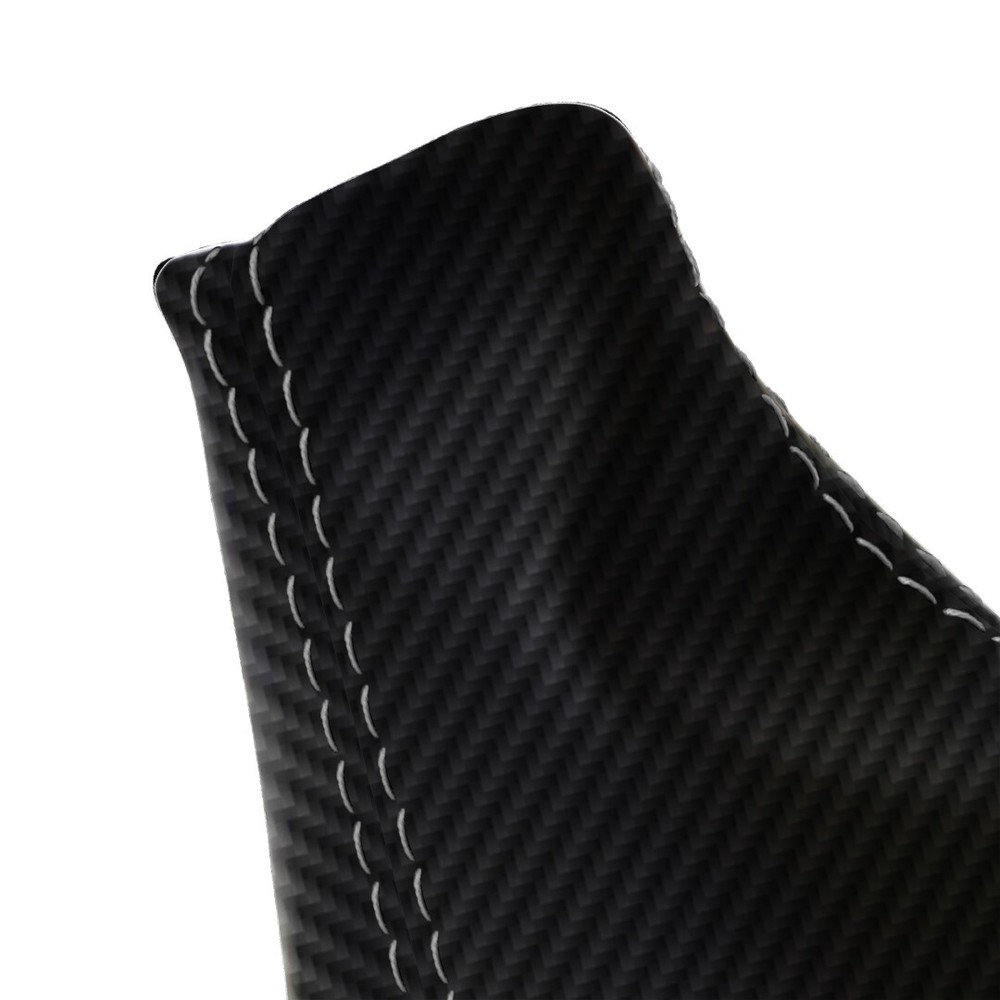 Fits 2021 Ford Bronco Carbon Automatic Shift Boot Cover Gray Stitch