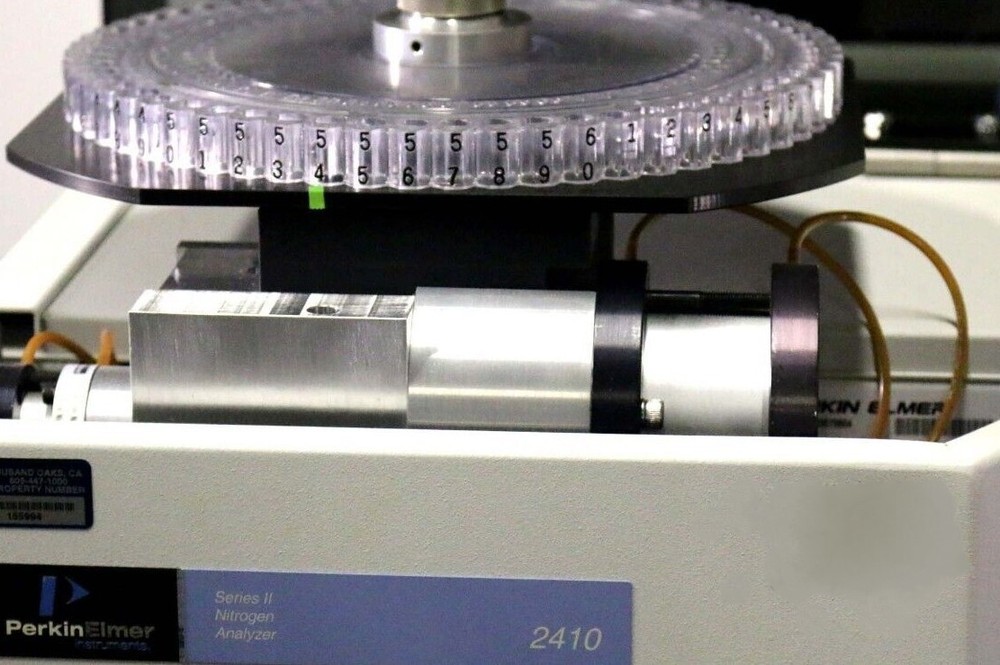 Perkin Elmer 2410-II Nitrogen Analyzer & Manual, TESTED