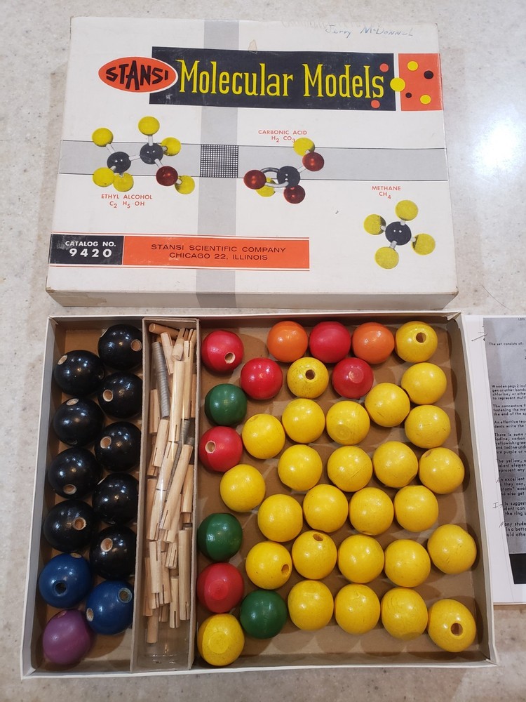 Stansi Molecular Model No. 9420 1950's 98% Complete