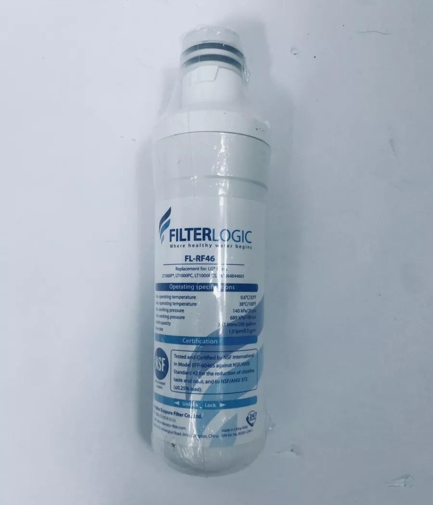 Filter Logic FL-RF46 Refrigerator Water Filter fits LG LT1000P
