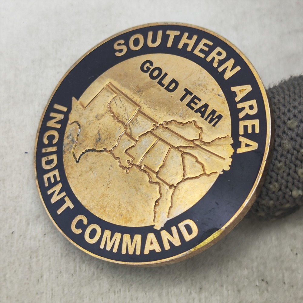 Southern Area Incident Command Gold Team Challenge Coin